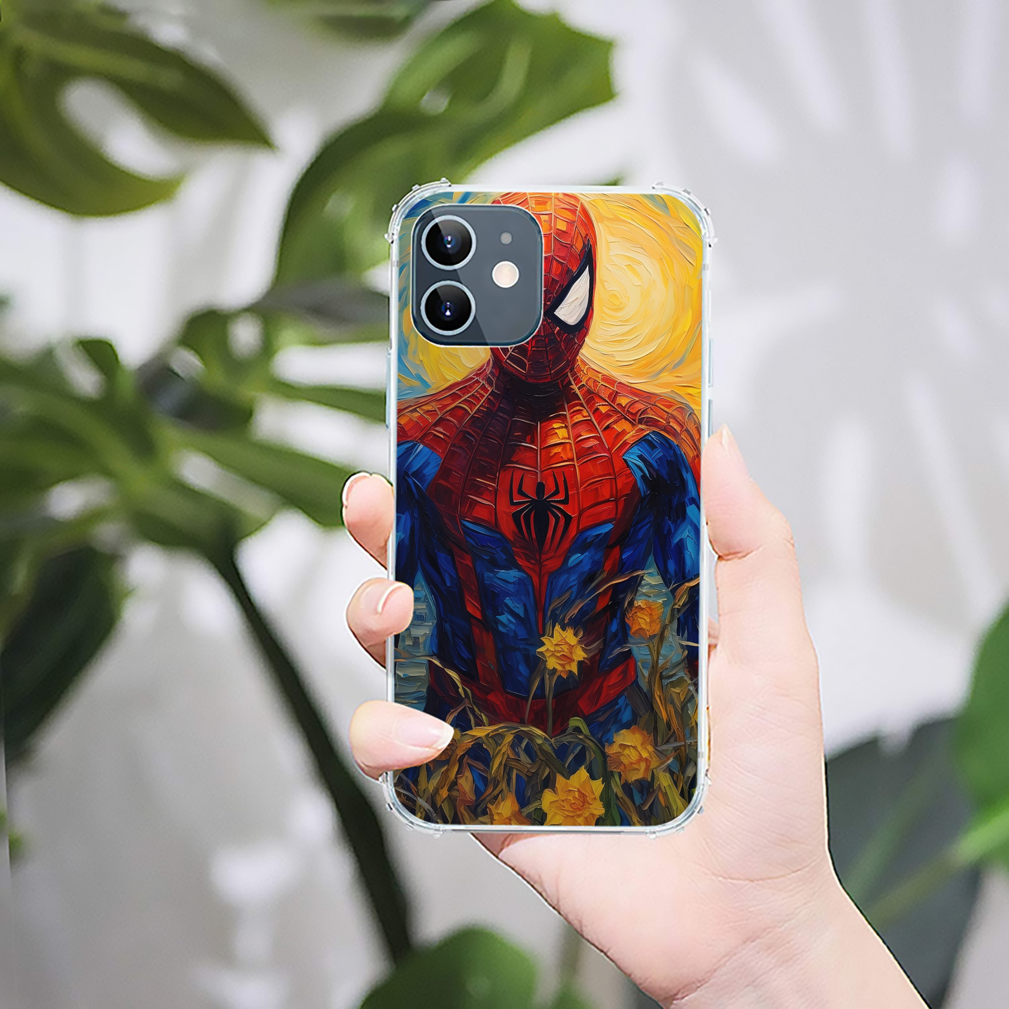 （画像用） Spider Man スパイダーマン 【iPhone 12シリーズ対応】透明スマホケース（クリアソフトケース）